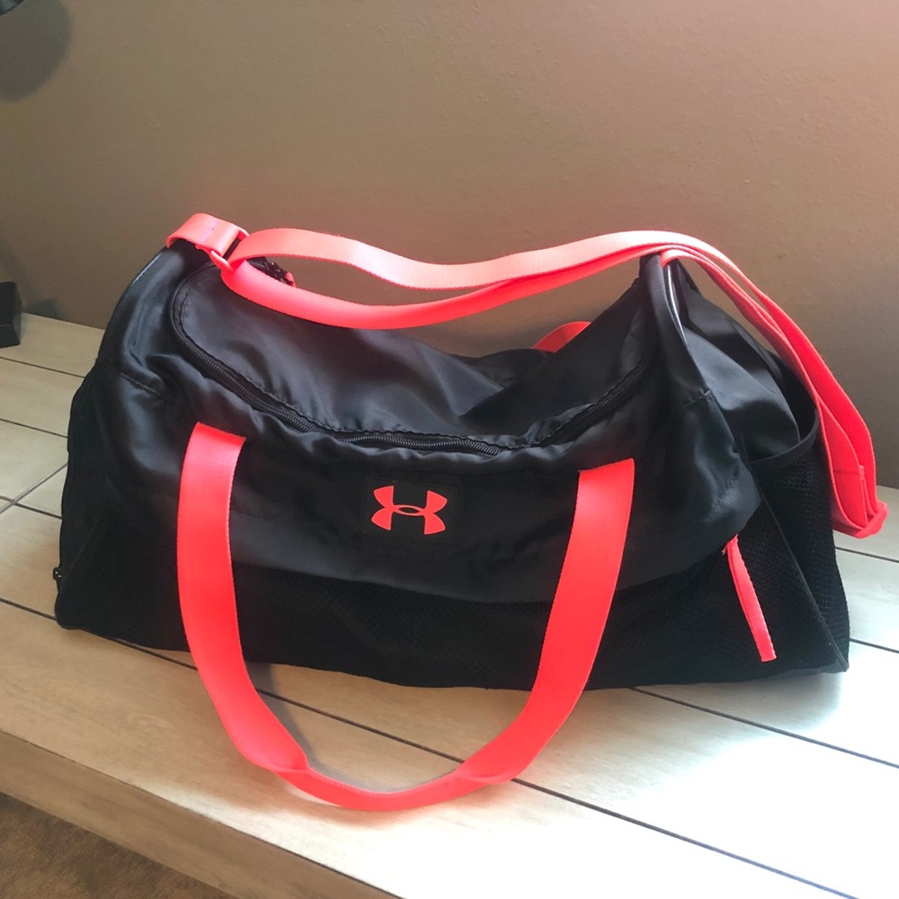Under Armour Duffle Bag - Black & Coral